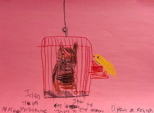 Cat in Cage (2023) by Rich Auth