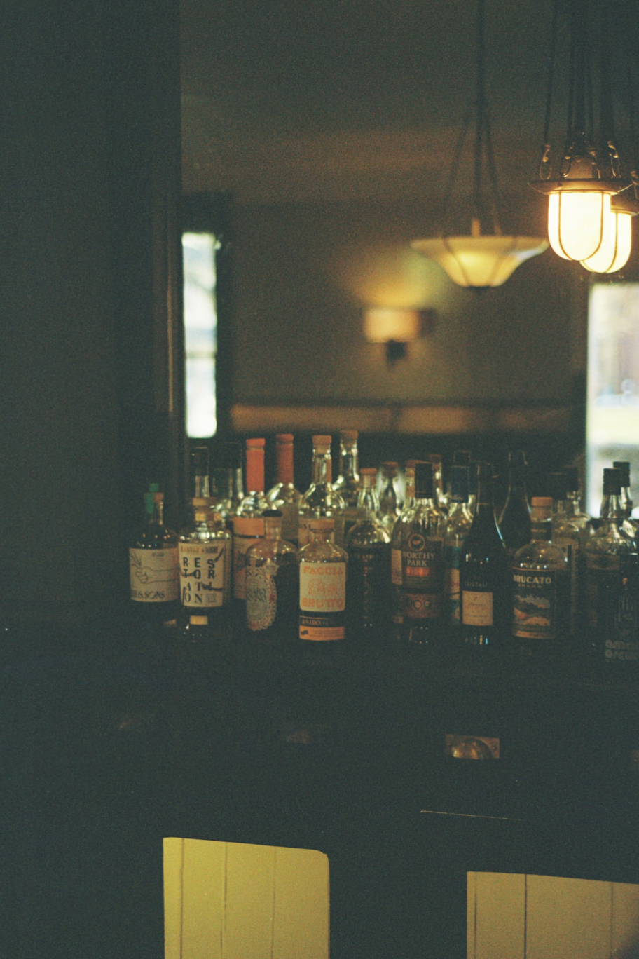 Hazy photo of the bar at FiNNBAR